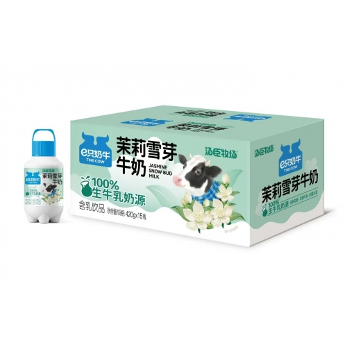 e只奶牛茉莉雪芽牛奶450mL*15瓶