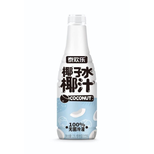 泰欢乐无菌冷罐椰汁1.25L*6瓶
