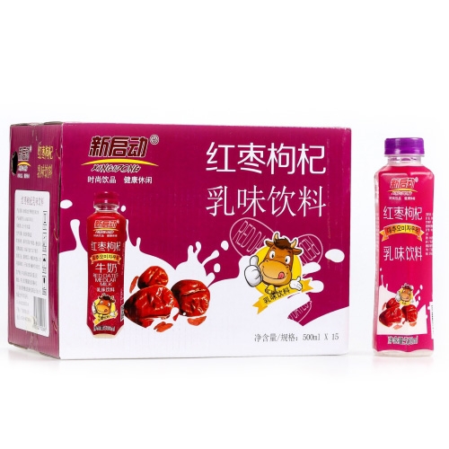 新启动红枣枸杞乳味饮料500ml*15瓶