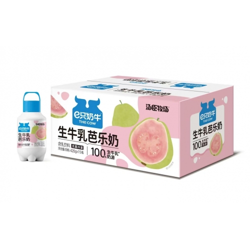 e只奶牛生牛乳芭乐奶450mL*15瓶