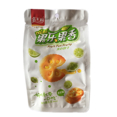 嘉士利果乐夹心饼青柠味85g