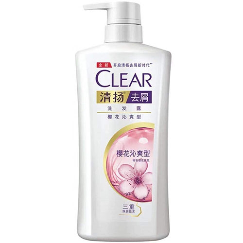 清扬樱花沁爽型去屑洗发露500ml