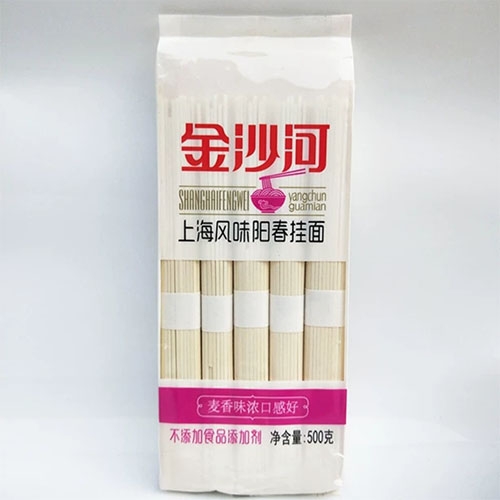 金沙河上海风味阳春挂面面条500g