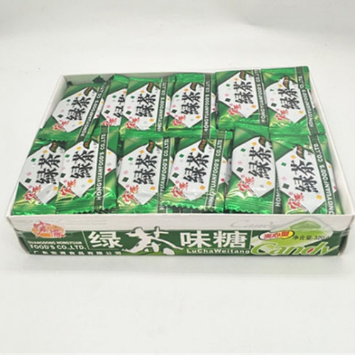 宏源绿茶味糖（夹心型）4克*80粒